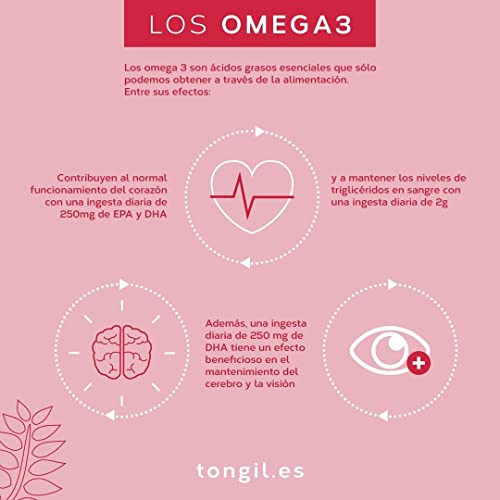 Omega 3 Cápsulas Estado Puro - Aceite de Pescado Omega 3 en Forma de Triglicéridos - 1200mg EPA y 800mg DHA - Altamente Estable y Máximo Estándar de Pureza y Sostenibilidad - 90 Perlas de Tongil