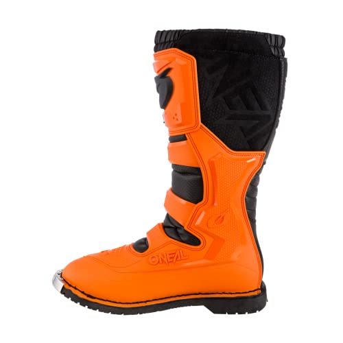 O'Neal | Botas de Motocross | Motocicleta de Enduro | Comodidad gracias a la plantilla Air-Mesh, cuatro hebillas, material sintético | Botas Rider Pro | Adulto | Naranja | Talla 48