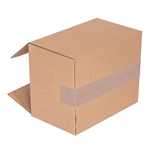 Only Boxes, Pack 25 Cajas de Cartón para envíos Almacenamiento Paquetería, Canal Simple Reforzado, Caja almacenaje, Dimensiones: 20x15x15 cm, Caja cartón con solapa