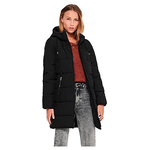 Only Onldolly Long Buffer Coat CC Otw Abrigo, Negro (Black), M para Mujer