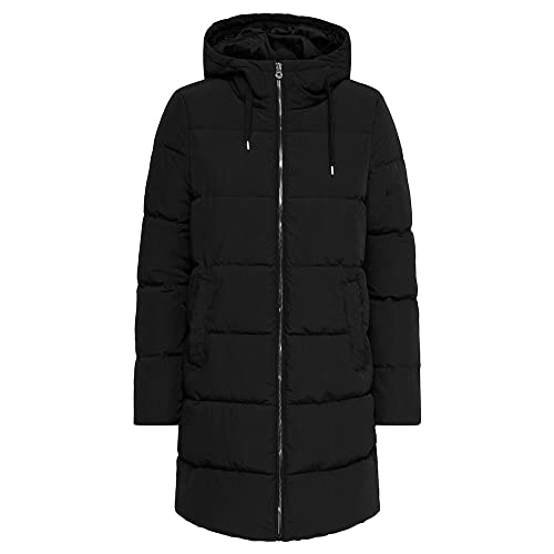 Only Onldolly Long Buffer Coat CC Otw Abrigo, Negro (Black), S para Mujer