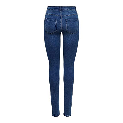 ONLY Onlroyal High Waist Skinny Fit Jeans, Medium Blue Denim, S / 32 para Mujer