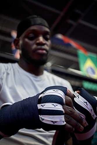 ONOMASTE – Guantes Interiores Boxeo Profesionales Ultra Acolchados con Sistema de enhebrado rápido – Banda de Boxeo – Vendas Boxeo – Vendaje Boxeo – Banda de Boxeo – Color Azul Marino