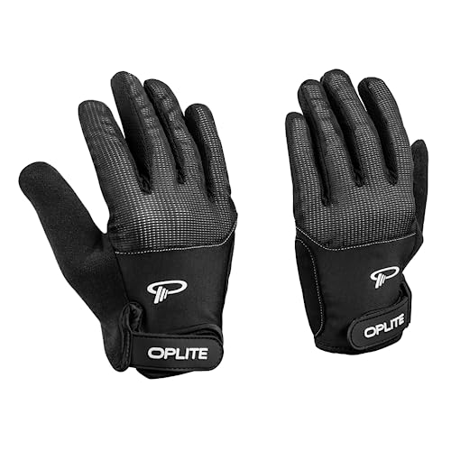 OPLITE Simracing Gloves Gants de Protection Karting Simulation Course Gaming Noir Taille M 22 x 9 cm