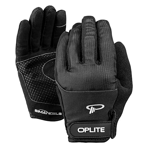 OPLITE Simracing Gloves Gants de Protection Karting Simulation Course Gaming Noir Taille M 22 x 9 cm