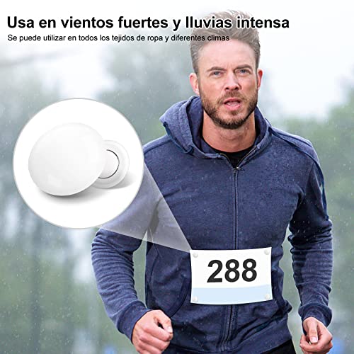 Opret Imanes Dorsales Running (6 Pack), Fijación Magnética Dorsal, Imanes Porta Dorsales para La Fijación del Número de Carrera, Accesorios de Maratón