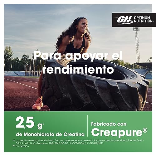 Optimum Nutrition Cápsulas de Creatina, 2500mg de Monohidrato de Creatina por Porción, Sin sabor, Suplemento Alimenticio para Apoyar el Rendimiento, 100 porciones, 200 cápsulas