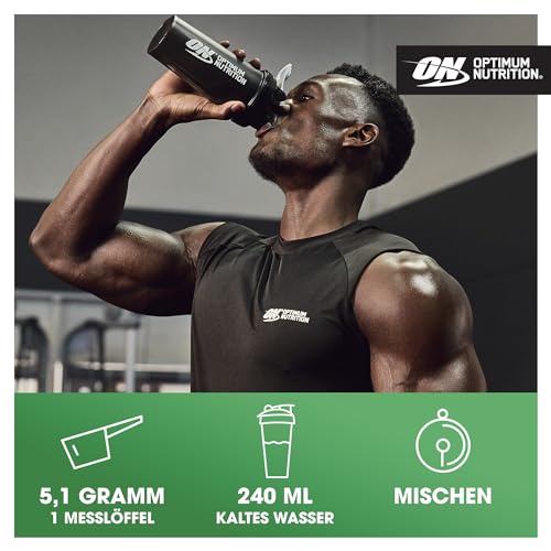 Optimum Nutrition Glutamina en Polvo, L-Glutamina Aminoácido en Polvo, Complemento Alimenticio Batido Pre y Post Entrenamiento, Sin Sabor, 205 Porciones, 1,05 kg