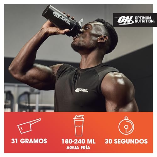 Optimum Nutrition Gold Standard 100% Whey, Proteína en Polvo para Recuperacíon y Desarrollo Muscular con Glutamina Natural y Aminoácidos BCAA, Sabor Helado de Vainilla, 15 Dosis, 450 g