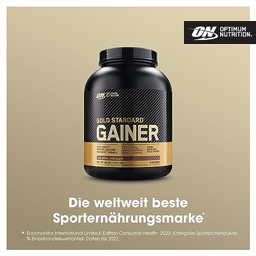 Optimum Nutrition Gold Standard Gainer, Proteína en Polvo para Ganar Masa, Peso y Recuperación Muscular, con Carbohidratos Complejos, Chocolate Colosal, 8 porciones, 1,64 kg