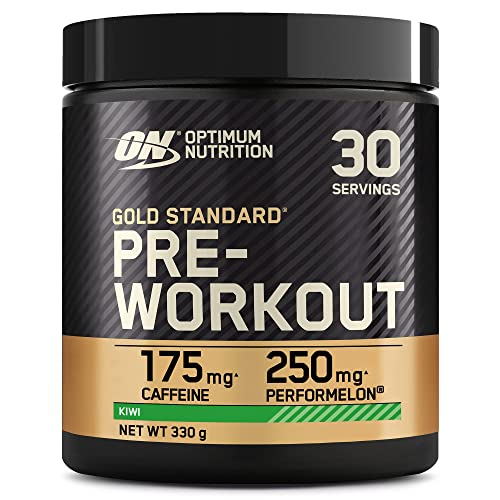 Optimum Nutrition Gold Standard Polvo Pre Entrenamiento, Bebida Energética con Monohidrato de Creatina, Beta Alanina, Cafeína y Complejo de Vitamina B, Sabor Kiwi, 30 porciones, 330 g