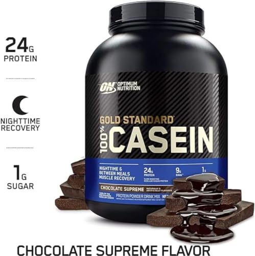 Optimum Nutrition Nutrición Óptima Estándar de Oro 100% Caseína Chocolate Supremo 4 Libras 1800 g