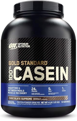 Optimum Nutrition Nutrición Óptima Estándar de Oro 100% Caseína Chocolate Supremo 4 Libras 1800 g