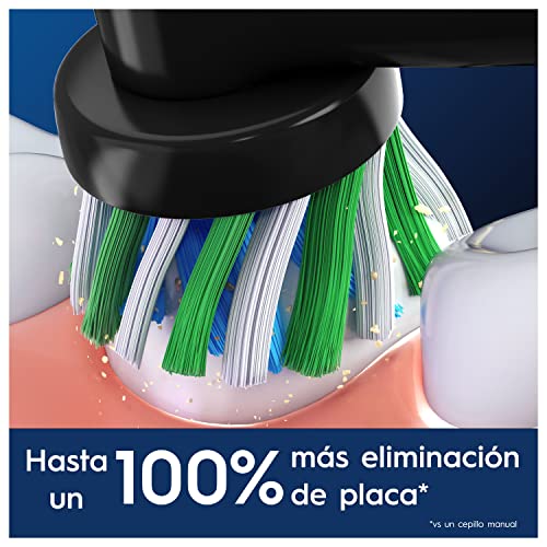 Oral-B Pro CrossAction Recambios para Cepillo de Dientes Eléctrico, Pack de 8 Cabezales, Negro - Originales