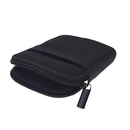 Orchidtent Paquete de 2 fundas de neopreno suave para disco duro externo portátil de protección de viaje para Toshiba HDTB410EK3AA/Seagate 1 TB (STEA1000400) y la mayoría de otros modelos (2 negros)