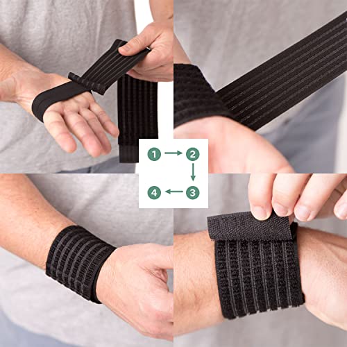 Ortones | Muñequeras Gym Deportivas | Ortésis para Mano | Muñequera Deportiva Esguince | Transpirable y Elástica | Protector Muñeca Ajustable | Tendinitis | Estabilizador Túnel Carpiano | Talla Única