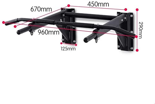 OSCCAR Pull Up Bar Home Ejercicio Barra de Pared Horizontal Bar-Resistencia Banda-Anillos de Gimnasia, Instalación de punzonado, Equipo de Gimnasio de Deportes caseros, Carga 400kg (Size : Style 2)