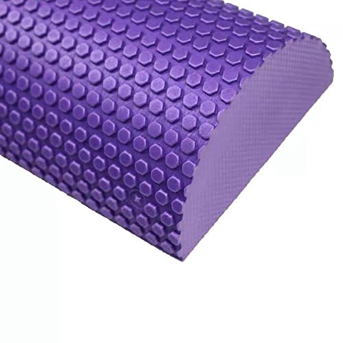 Oshhni Bloques de flexibilidad de longitud con Pilates de masajeador de medio 1/2 Rodillo de espuma para medio rodillo físico para deporte, Azul 60cm