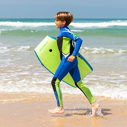 Osprey Interceptor Bodyboard con Correa Boogie Board para niños y Adultos, Unisex, Azul/Verde, 83,8 cm (33 Pulgadas)