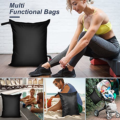 OTraki Bolsa Húmeda Seca-2PCS Bolsa Ropa Sucia Wetbag Impermeable Reutilizable con Cremallera Bolsa de Almacenamiento para Gimnasio, Natación, Hogar, Viaje, 40 x 50 cm