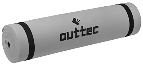 Outtec Colchoneta Ultraligera, Plegable con 2 Correas de compresión, Espuma EVA, Esterilla de Aluminio, Esterilla de Tienda de campaña, para Dormir, Camping, Supervivencia, para Exteriores