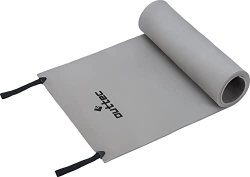 Outtec Colchoneta Ultraligera, Plegable con 2 Correas de compresión, Espuma EVA, Esterilla de Aluminio, Esterilla de Tienda de campaña, para Dormir, Camping, Supervivencia, para Exteriores