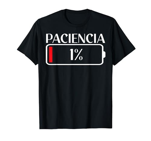 Paciencia al 1% Regalo Divertido Cumpleaños Pijamas Parejas Camiseta de Manga corta, talla S