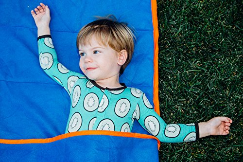 Pacific Play Tents 70010 Kids Day Dreamer Nap Sleep Mat con bolsa de transporte, 47 x 20.7 pulgadas, azul/naranja