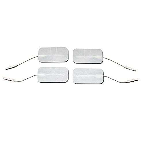 PACK 16 Electrodos Calidad Superior | Duraderos y gran adhesión |5 x 9 cm | Compatible con equipos electroestimulación | Conexión banana 2 mm