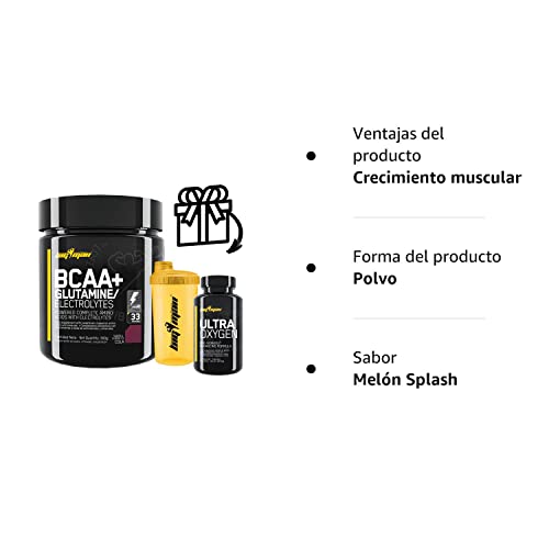 Pack BigMan | Bcca & Glutamina + Electrolyte 300Gr (MELON) + Multivits 30 Caps + Shaker "REGALO" | Aminoácidos Essenciales Con Carga de Minerales | Recuperación Muscular | Recuperación Muscular