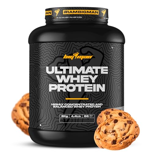 Pack BigMan Ultimate Whey Proteína 2Kg (Cookies) + Aminoacidos Essenciales Electrolitos + Shaker "REGALO" | Fuerza, Resistencia | Tonificación Muscular | Recuperación Deportiva | Isotonico