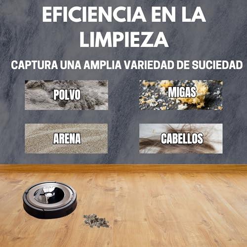 Pack de 3 Cepillos Laterales con 3 Tornillos Para Roomba Series 500, 600, 700, Pack De 3 Cepillos De Recambio Para Aspiradora Robot, Kit De Accesorios De Repuestos Compatibles Con Roomba