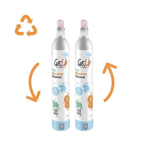 Pack de 3 Cilindros de CO2, 60 lt. GasUp. Compatible con todas las marcas (GasUp, Philips, Sodastream, entre otras)