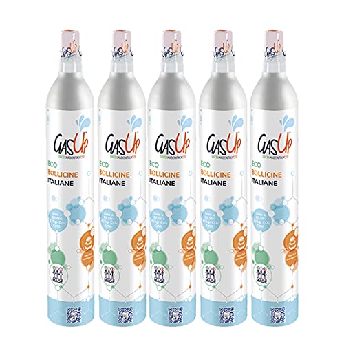 Pack de 5 cilindros de CO2 GasUp, compatible con todas las marcas