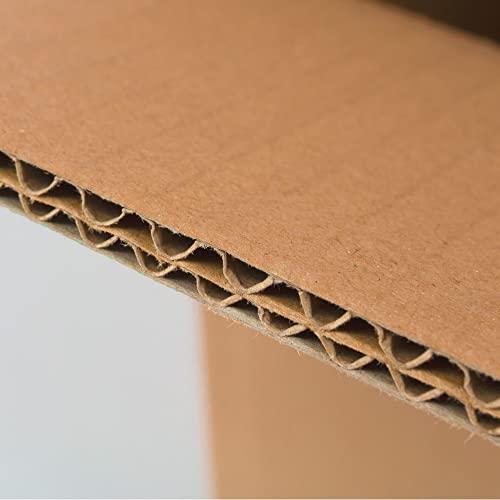 PACKCOBO Cajas de Cartón 60 x 40 x 40 cm para Mudanzas Almacenaje Transporte Reforzado con 2 ondas reforzada sin asa (10 Unidades)