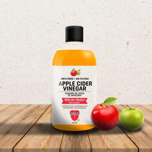 PALADIN VINAGRE DE SIDRA DE MANZANA SIN FILTRAR 500ml - CAJA DE 6 UNIDADES