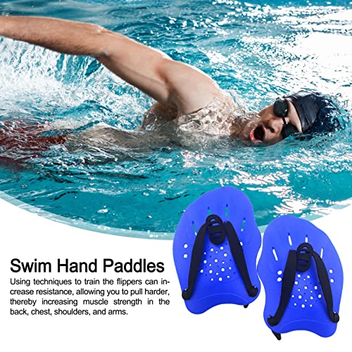 Paletas de natación – Paletas de entrenamiento de natación con correas ajustables – Remo perfilado para entrenar a mejorar la técnica, tallas para niños y adultos, unisex