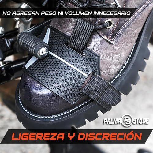 Palma Store - Protector Zapato Marchas Pedal de Moto, Protector para Marchas de Moto, Protector Pie motos, quads y scooters, Antideslizante accesorios moto quads y scooter, Manchas en tus zapatos,