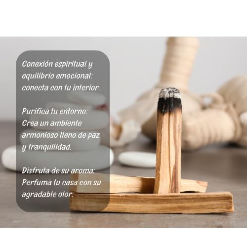 Palo Santo para quemar, Salvia Blanca para quemar, Incienso palo santo, Incienso natural sin toxicos, Salvia, Sahumerios, Palo santo natural, Kit Regalo