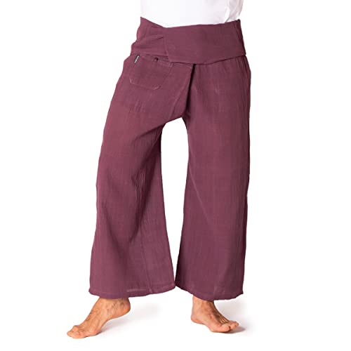 PANASIAM Fisherman Pants HW, bordeux-Red XL