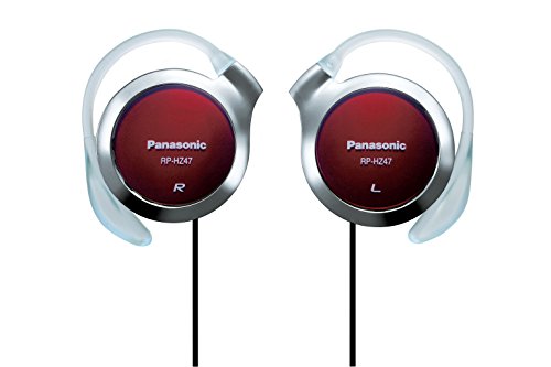 Panasonic RP-HZ47-R - Auriculares supraaurales con Gancho para la Oreja (supraaural, Gancho para la Oreja, cableado, 14-24000 Hz, 1 m, Rojo)