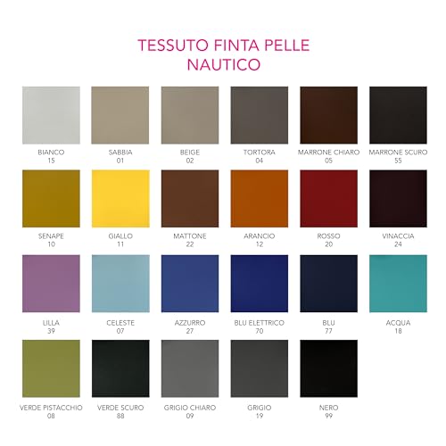 Panini Tessuti, Polipiel Náutica por Medio Metro a Partir de 50 Cm (Longitud) x 140 cm (Anchura Fija); 1 cant. = 50 cm ; 2 cant. = 100 cm - pars Tapizar Sofas, Tapicería y Embarcaciones