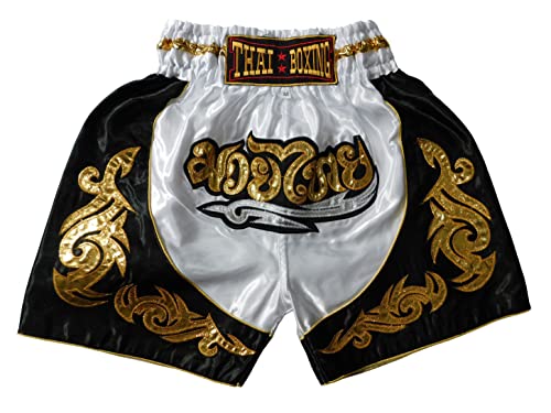 Pantalones cortos deportivos para boxeo Muay Thai, ideales para niños y niñas (niños), perfectos para gimnasio, deportes y fitness, Rosa., 4-6 Años