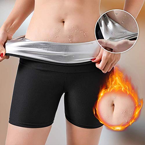 Pantalones deportivos para adelgazar para mujer Sauna Pantalones cortos térmicos para sudor caliente Body Shaper Pantalones deportivos de yoga Pantalones de fitness Gimnasio Sauna y efecto de sudor