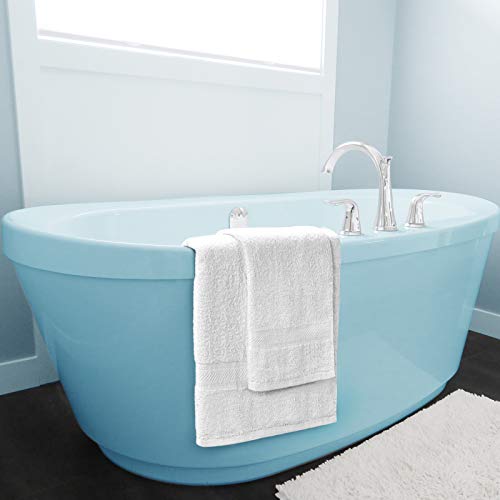 Paquete de 4 Toallas de baño Sweet Needle, Grandes, Blancas, (70 x 140 cm), 500 g/m², 100% algodón, lujosas, ultrasuaves, Calidad de Hotel, Muy absorbentes para baño, Ducha, Playa y Uso Diario