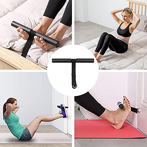 Para Abdominal A Aid Reposapiés Músculos A Door-sit-up Para Para Masticar Y Equipos De Fitness Y Yoga Bloques De Corcho (black, One Size)