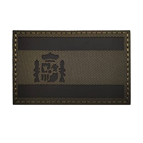 Parche reflectante de España infrarrojo IR banderas del ejército nacional español bordado militar insignia brazalete España emblemas moral apliques para gorras, bolsos, chalecos, uniformes equipo