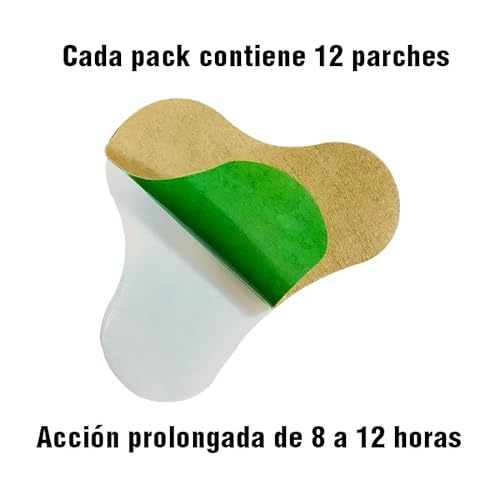 Parches de Alivio del Dolor, 12 Unidades Parches para el Dolor Cervical, Espalda, Muscular, Antiinflamatorio Natural, Bálsamo de Tigre, Plantas y Hierbas Naturales, Liberación Lenta