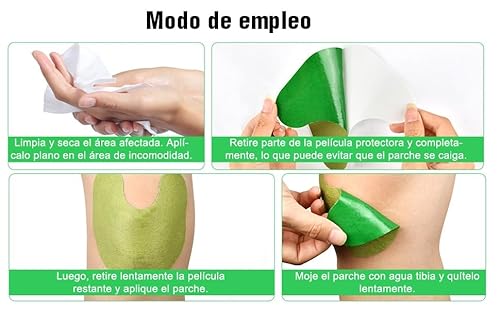 Parches de Alivio del Dolor, 12 Unidades Parches para el Dolor Cervical, Espalda, Muscular, Antiinflamatorio Natural, Bálsamo de Tigre, Plantas y Hierbas Naturales, Liberación Lenta