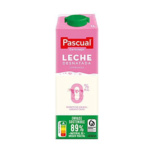 Pascual, Leche Desnatada Bienestar Animal, 6 x 1L